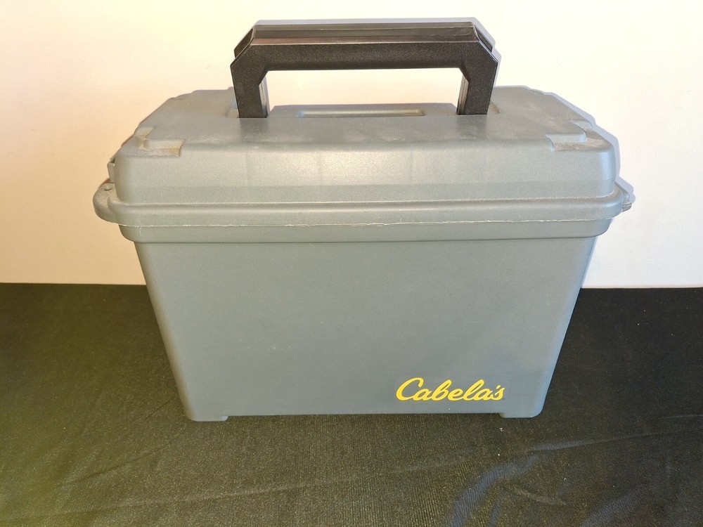 Cabela's Dry-Storage Ammo Utillity Box Molded Plastic Lockable
