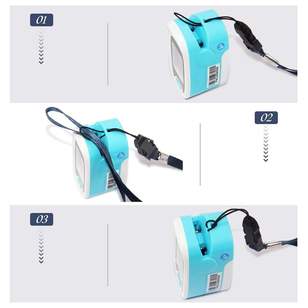 Lightweight Pulse Oximeter with Quick Readings & Adjustable Brightness For Ease