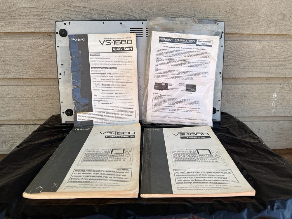 Roland VS-1680 Digital Studio Workstation - Manuals Fully Working