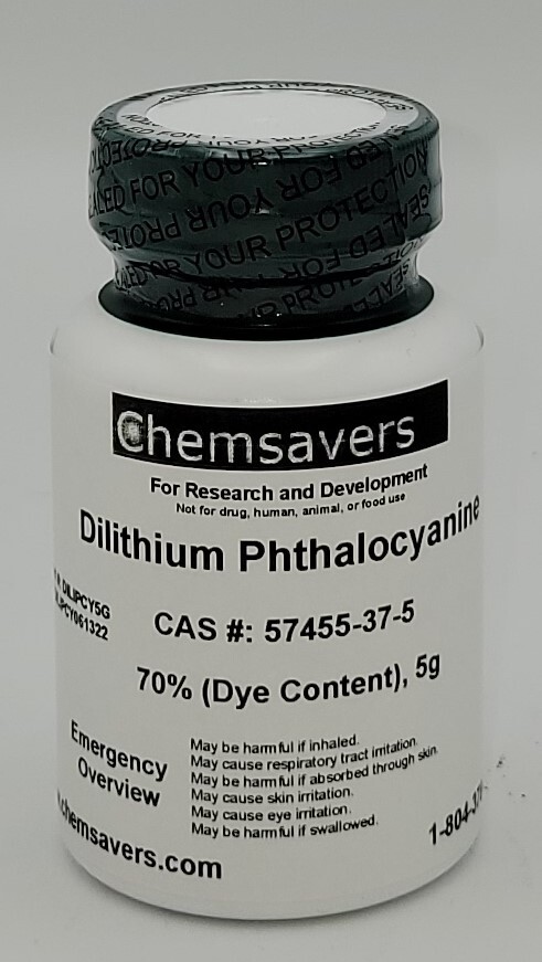 Dilithium Phthalocyanine, 70% (Dye Content), Certified, 5g