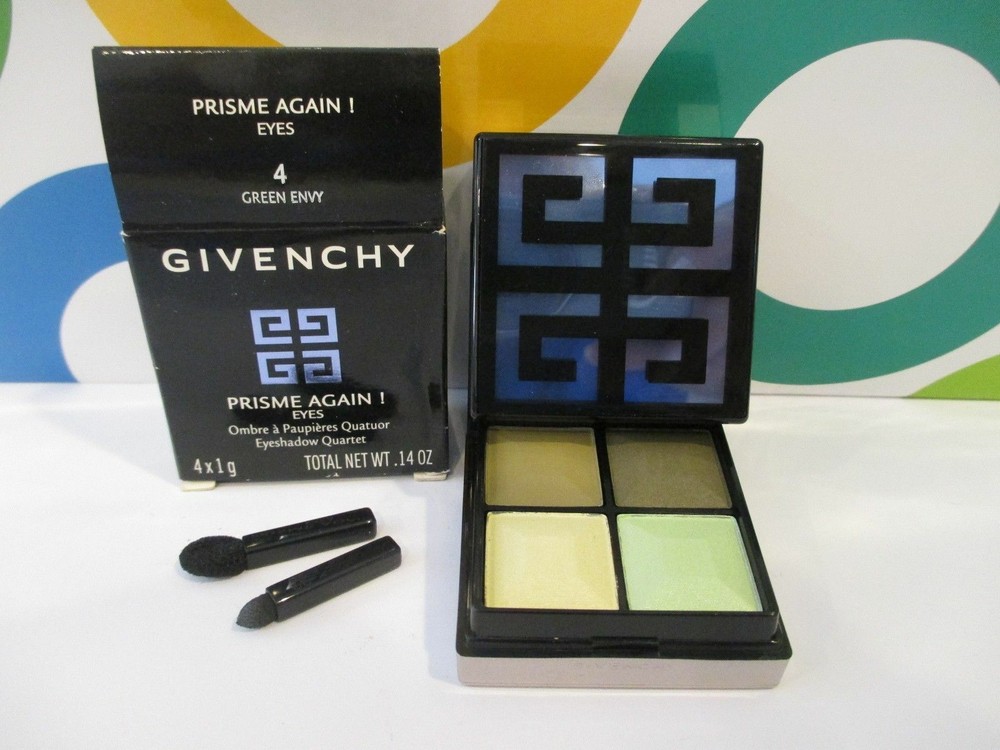 GIVENCHY ~ PRISME AGAIN ! EYESHADOW QUARTET ~ # 4 GREEN ENVY ~ .14 OZ