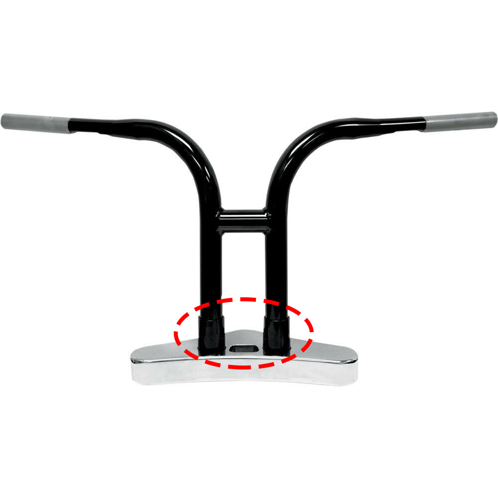 1.75" Chrome Handlebars Riser Extensions For Harley 1" Handlebars Softail Dyna