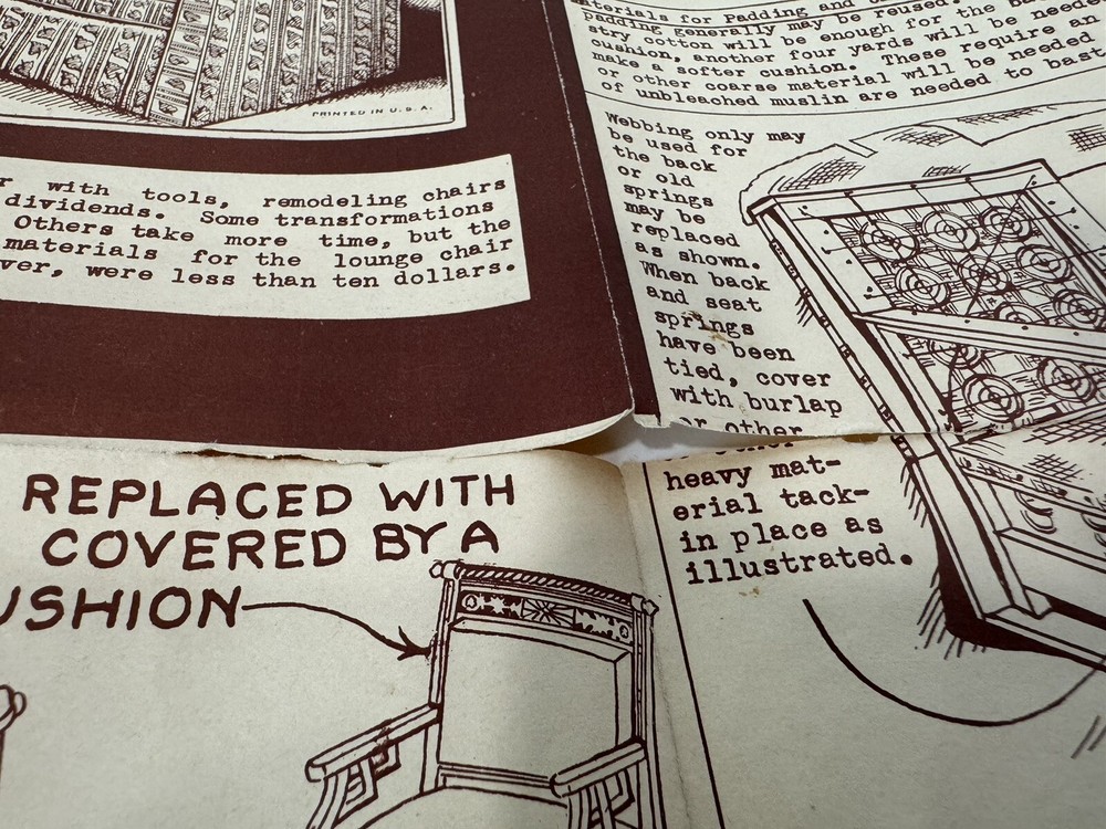 Ruth Wyeth Spears Home Workshop Pattern Making Over Chairs