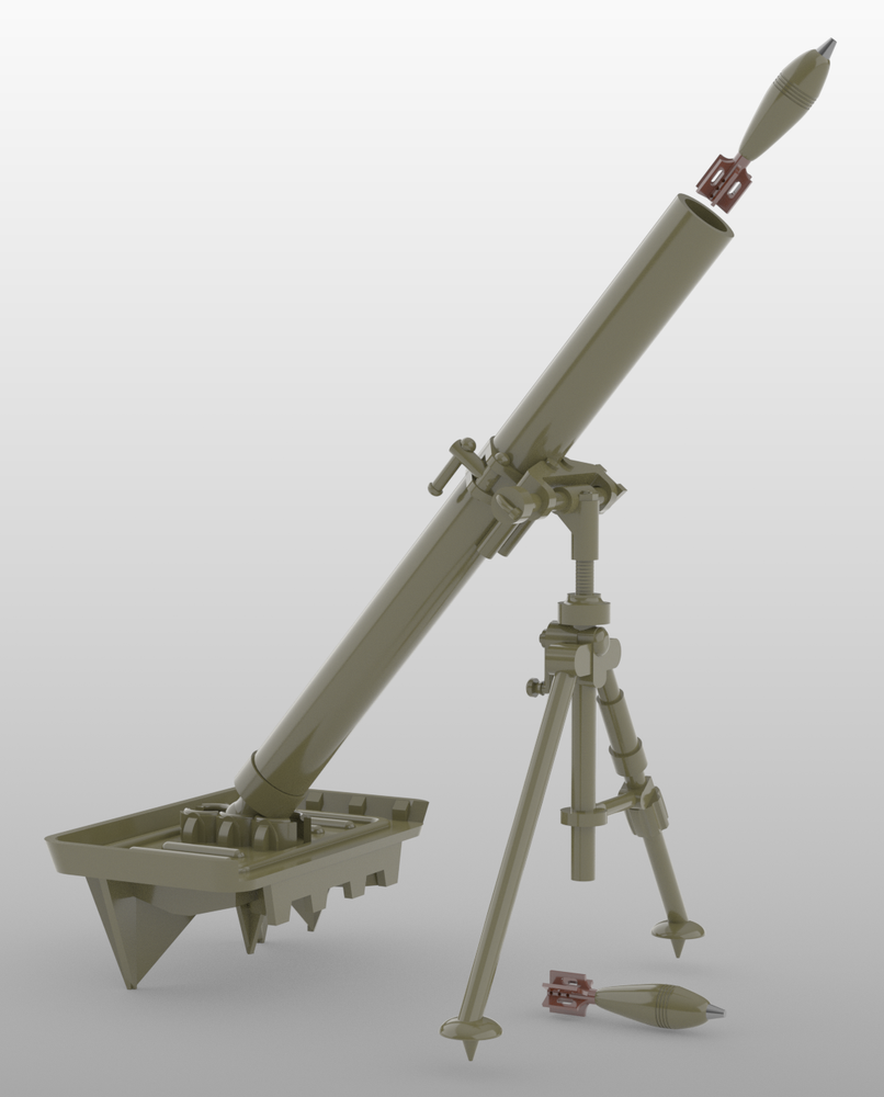 1/18 Scale Battleground US M1 81mm Mortar