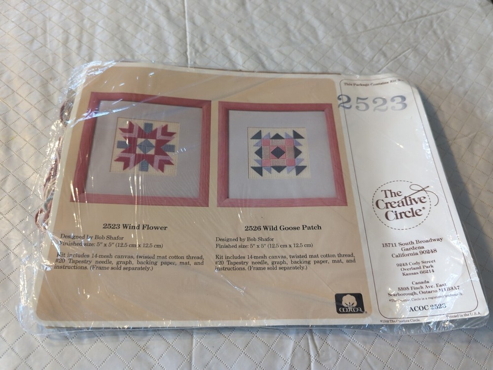 Vintage 1988 Creative Circle Needlecraft Kit, New