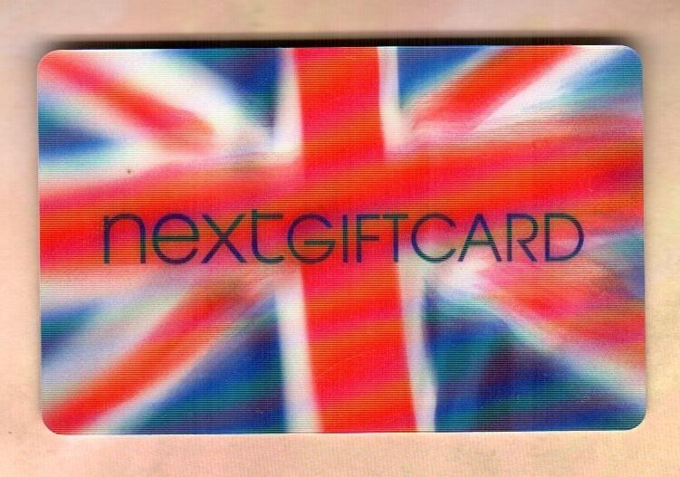 NEXT Union Jack ( 2012 ) Lenticular Gift Card ( $0 )