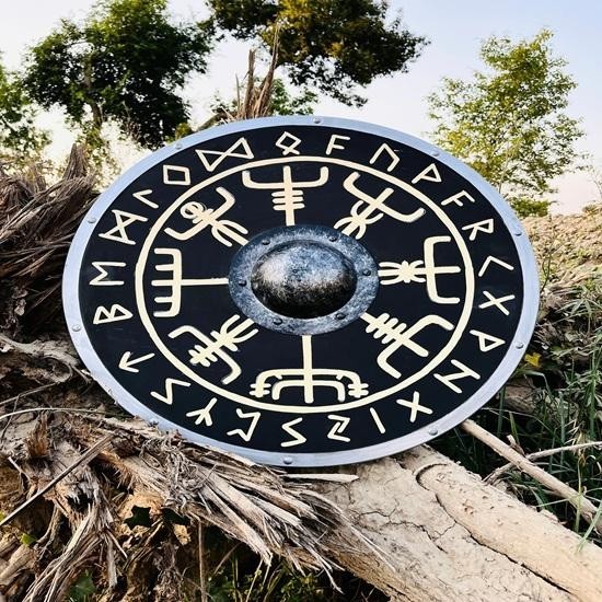 Authentic Battleworn Viking Shield Cosplay Battle Ready Shield Fully Functional