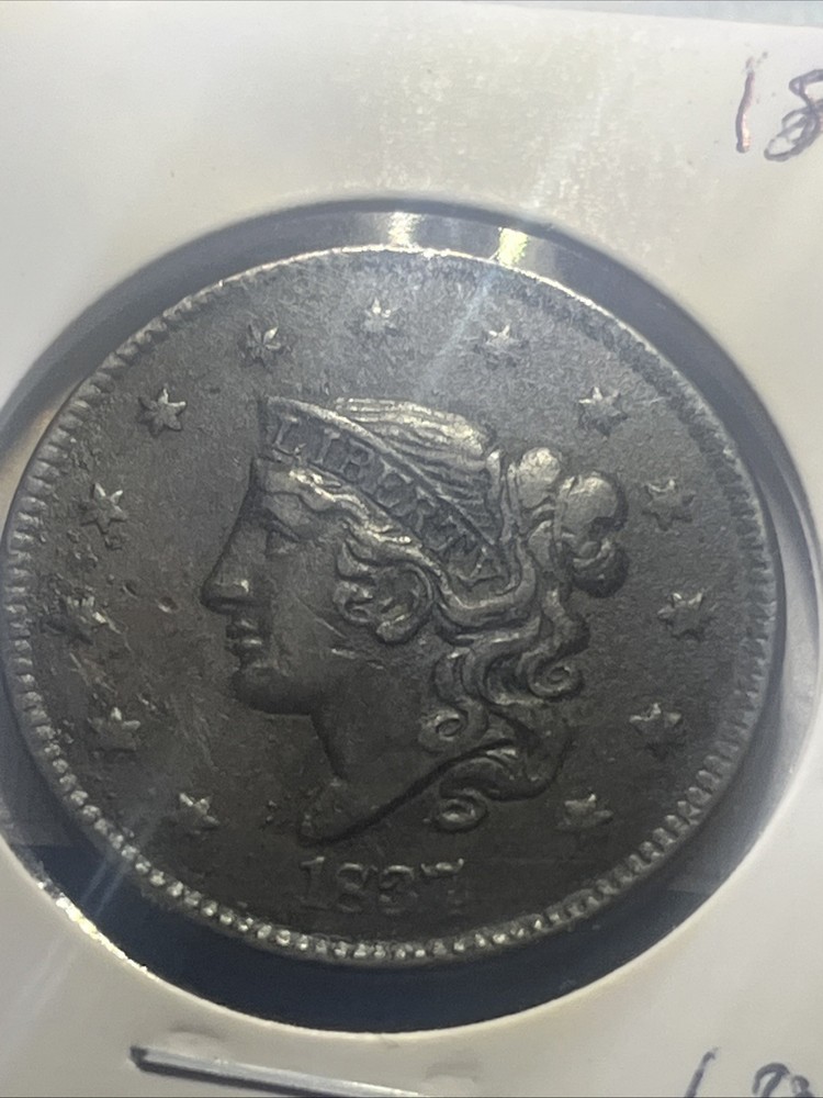 1837 Coronet Head Large Cent