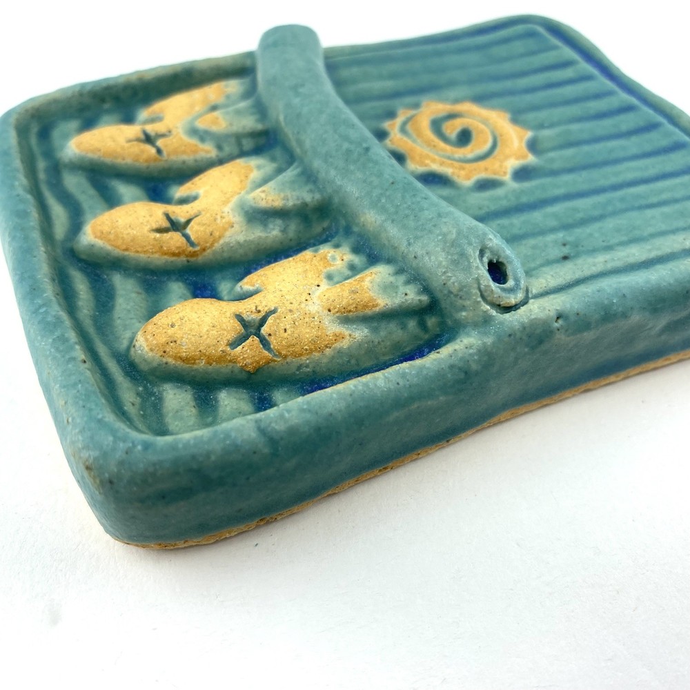 Sardine Can Ceramic Art Tile by Gretchen Kramp
