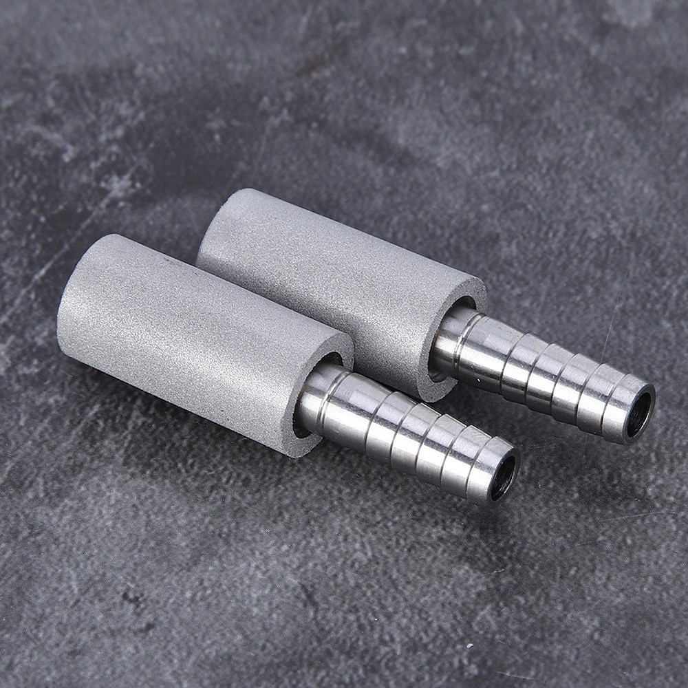 2Pcs 0.5μm Diffusion Stone Stainless Steel Aeration Stone With 1/4 Outer