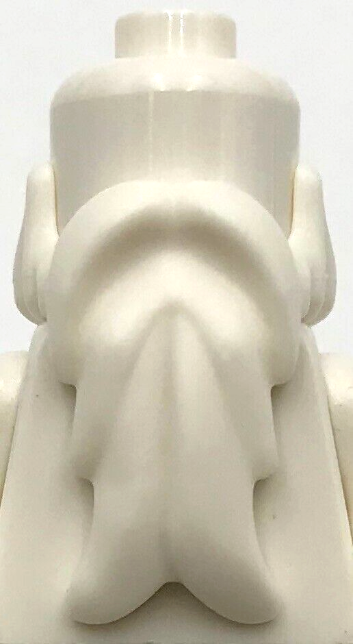 Lego New White Minifigure Beard Part