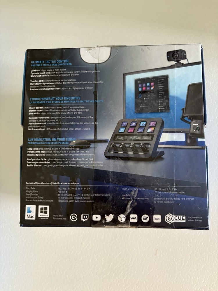 Elgato Stream Deck Plus - Black | Open Box Includes Braided USB Cable