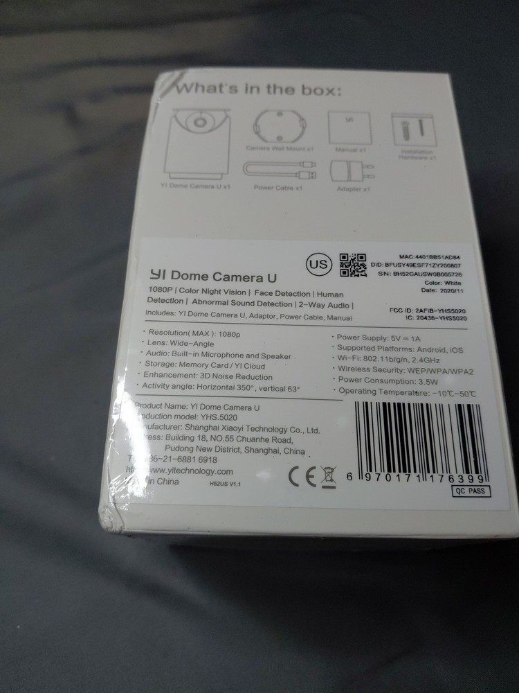 YI Dome U Camera,wireless, Wifi,many Features.