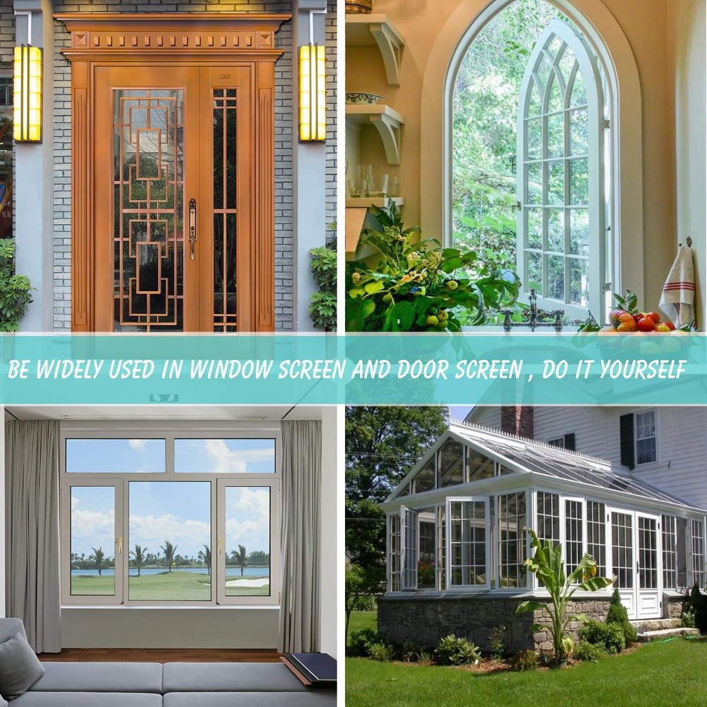 High Density Dustproof Pollen Proof Screen Mesh 109x37 Grey Window Replacement