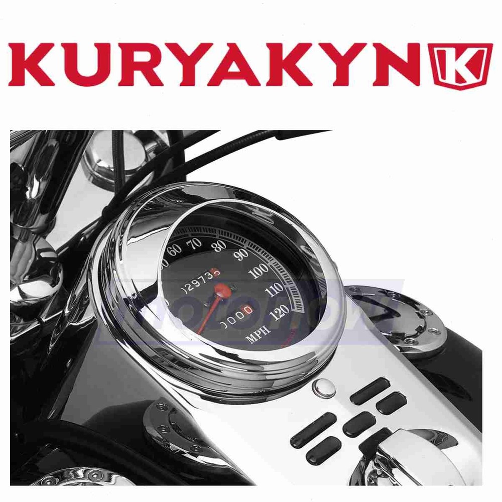 Kuryakyn Speedometer Trim Ring with Visor for 2002-2007 Harley Davidson dp