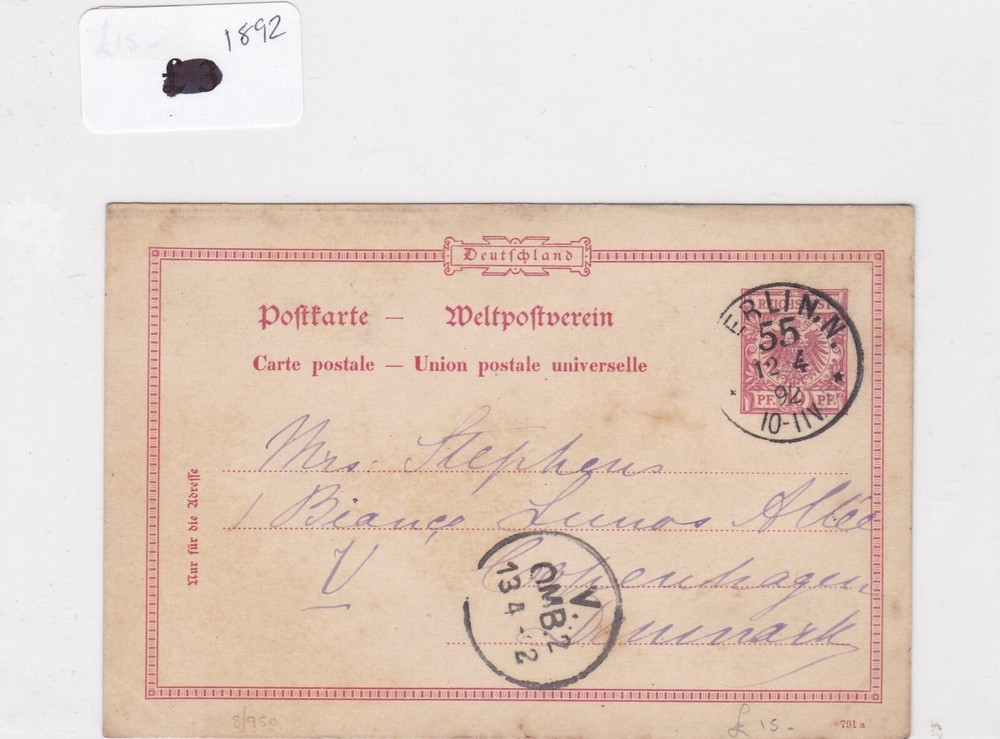 German Postal History Stamps Cover 1952 Ref 8752