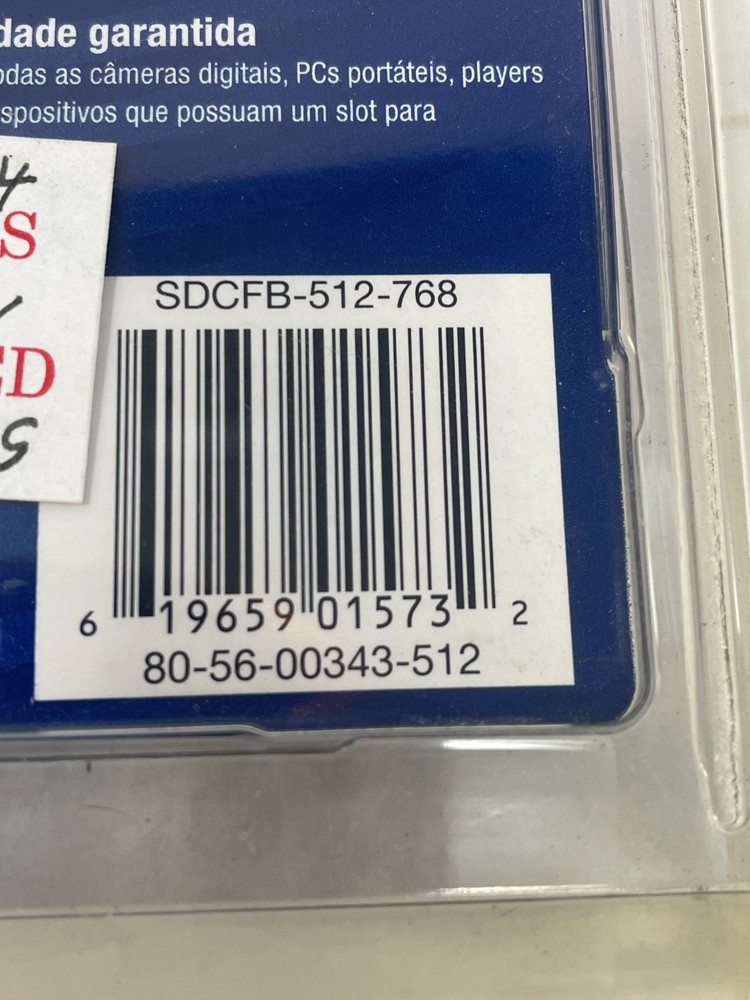 SanDisk CompactFlash Memory Card New in Package