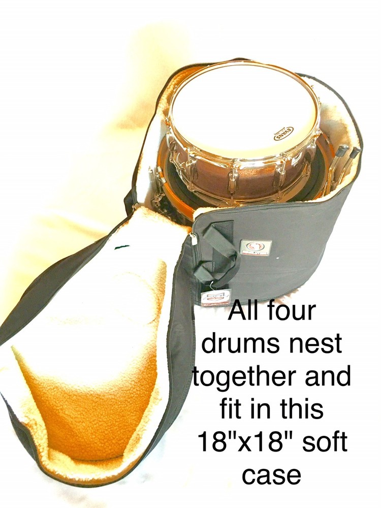 Side Kick Drums Nesting Drum Set "The Slinger 20" Ebony