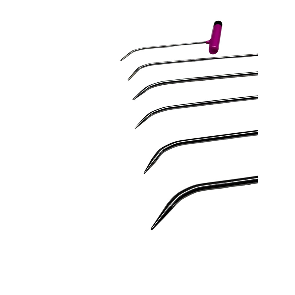 PDR Tools – Cádiz Edition | 5-Piece Sharp Tip, Single-Bend, Angled Handle