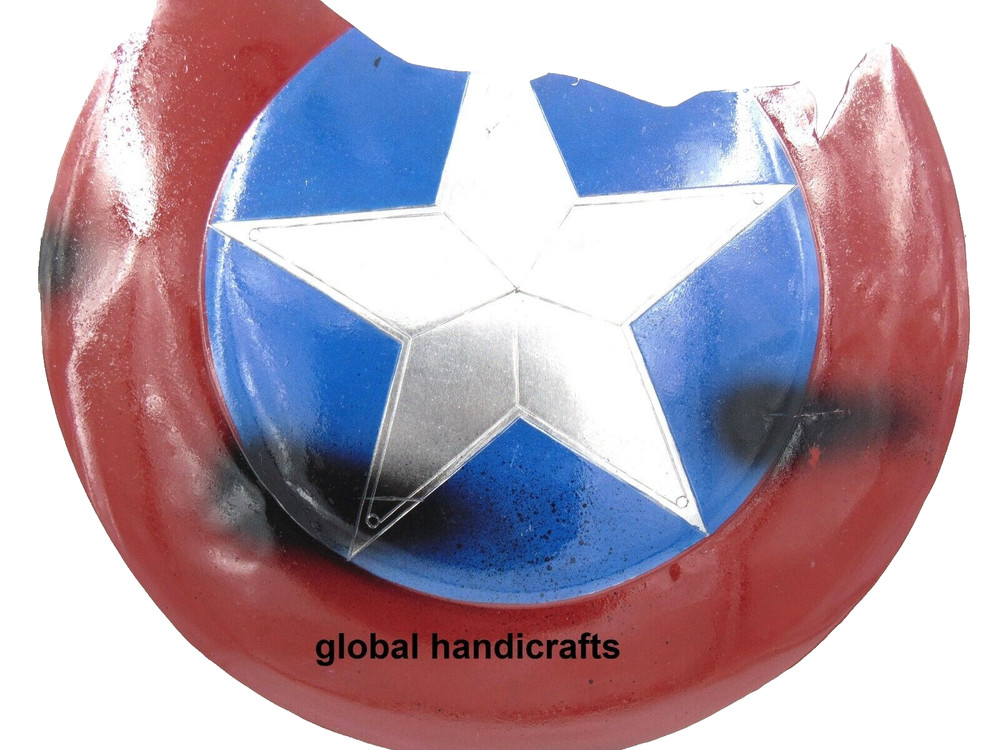 Captain America Broken Shield Round Shield Star Pattern Emerged avengers endgame