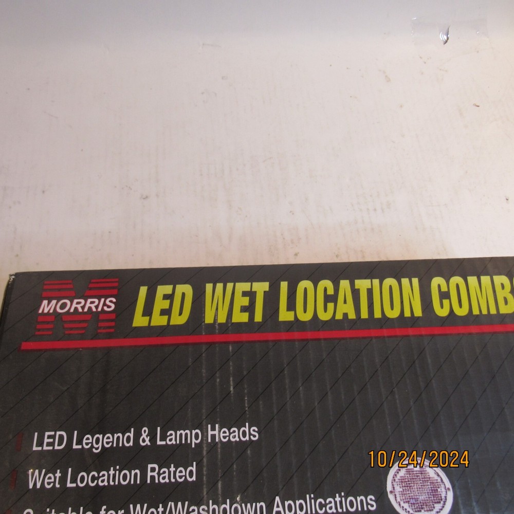 Morris LED Wet Location Exit And Emergency Light Combination #73457