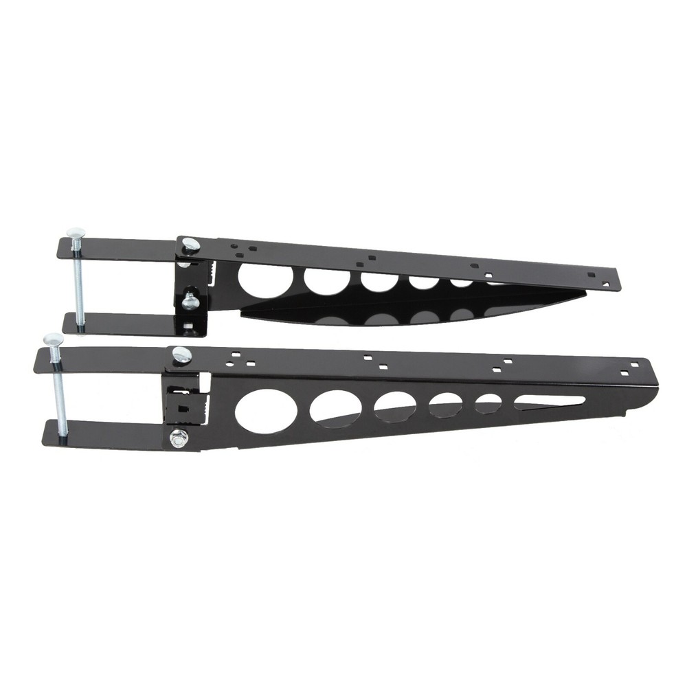 Pair RV 4" Square Rear Bumper Mounting Cargo Carrier Box Support Arms Bracket