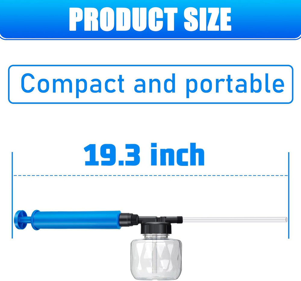19" Powder Duster Sprayer with Push-Pull Air Pump for Diatomaceous Earth, Delta