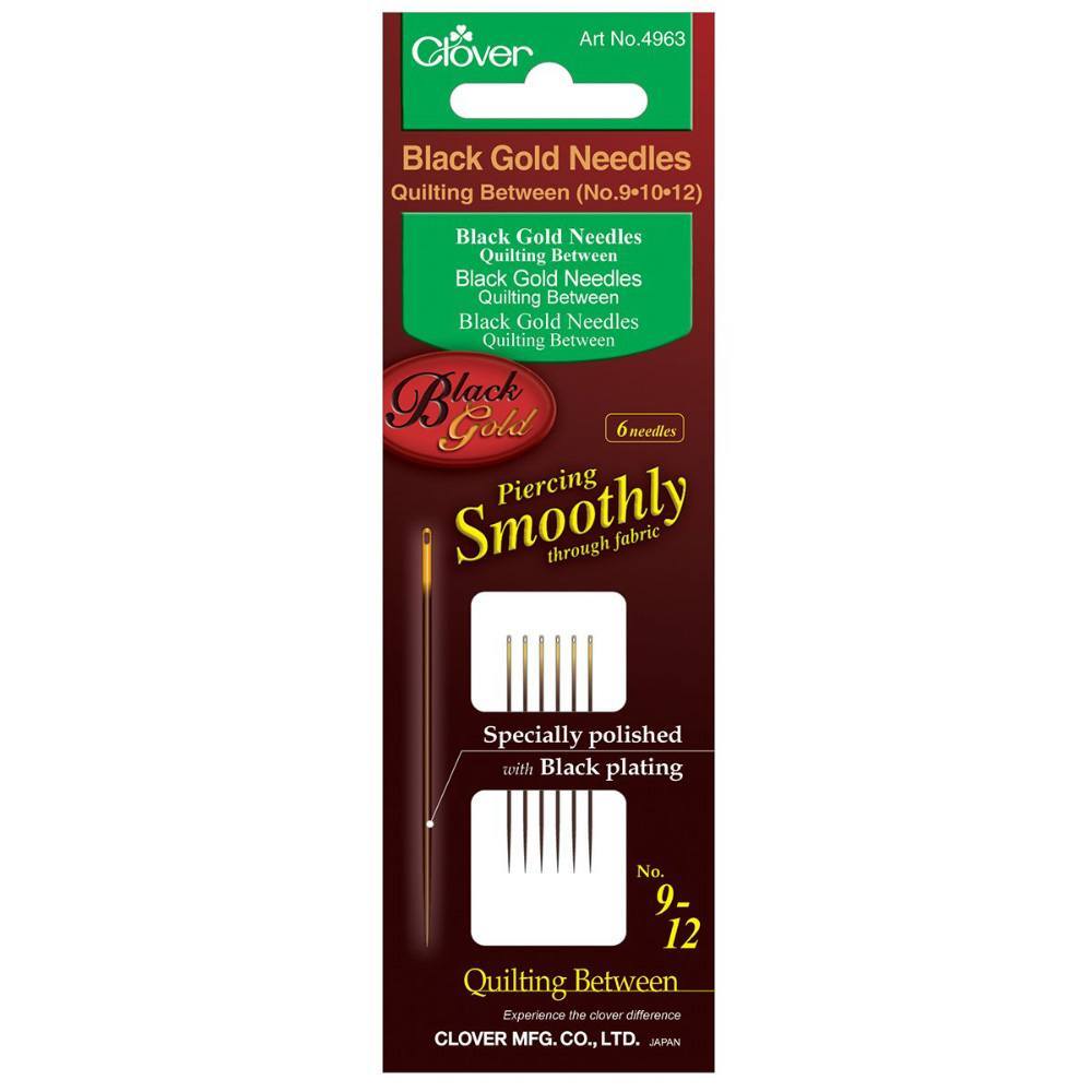 Clover, Black Gold Quilting Between Needles