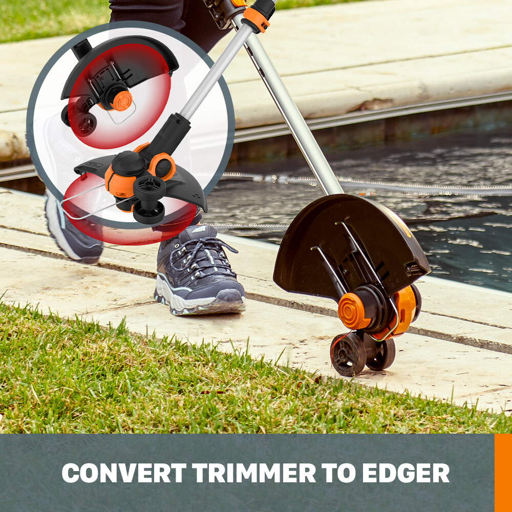 WORX WG162 20V PowerShare 12" Cordless String Trimmer & Edger