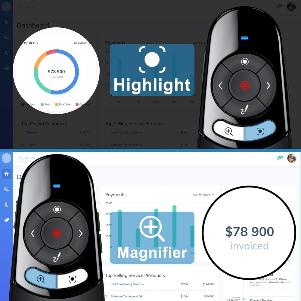 Advanced Digital Highlighting Magnifier Wireless Presenter