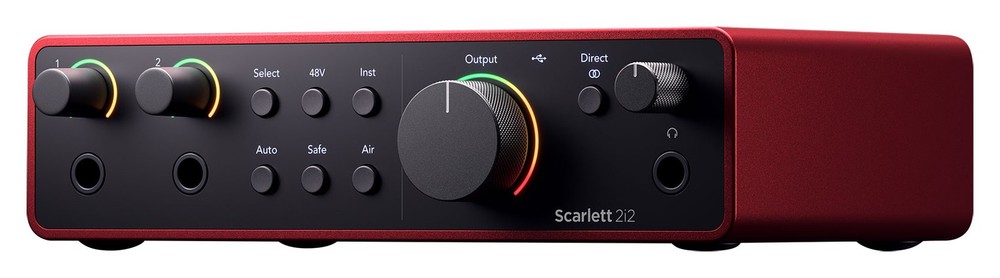 Focusrite Scarlett 2i2 4th Gen Studio Recording USB Audio Interface+Shockmount