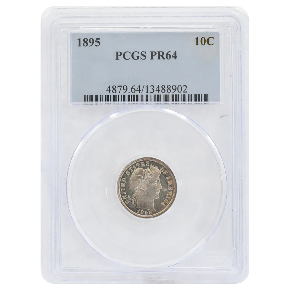 1895 Barber Dime PF64 PCGS