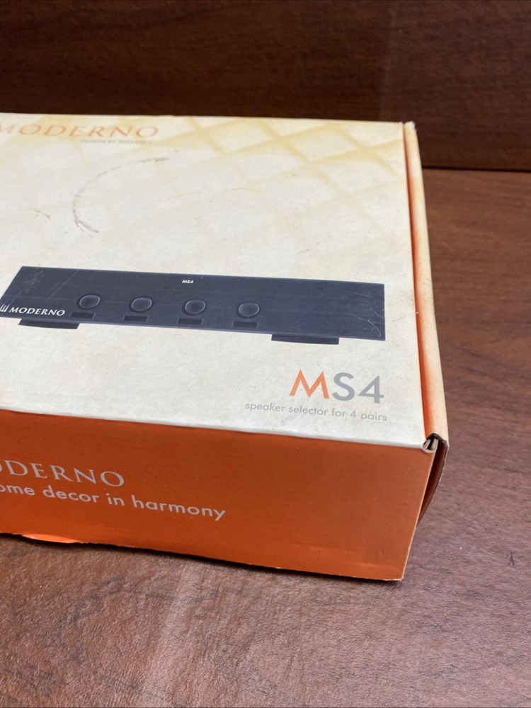 MODERNO ~ 4 - ZONE SPEAKER SELECTOR SWITCH ~ MODEL # MS-4
