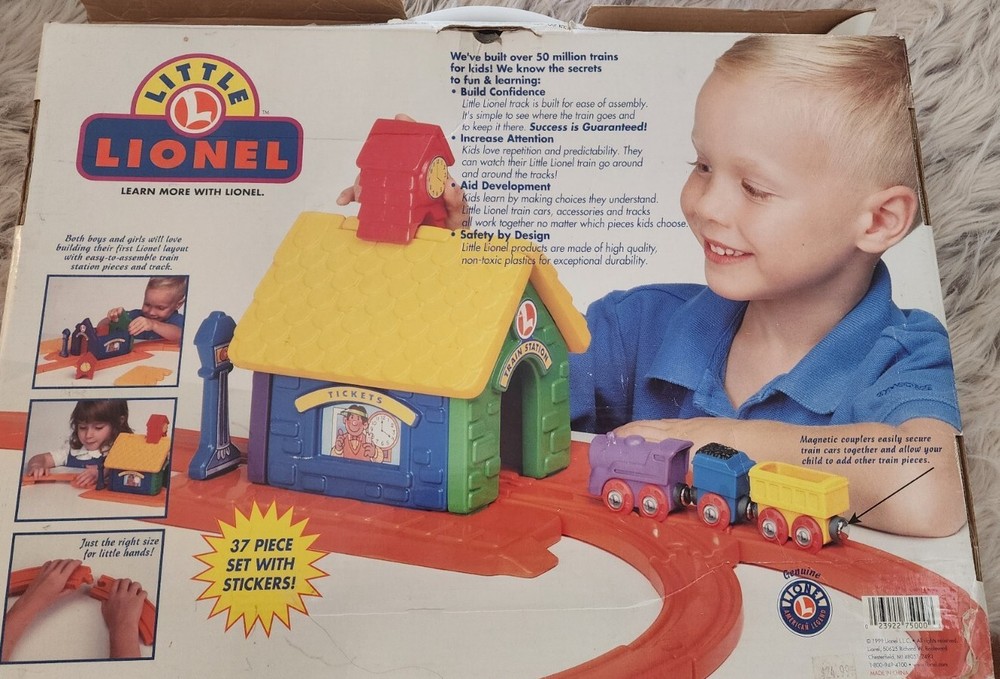 Vintage Little Lionel 37 Piece Learning System Complete Set In Box
