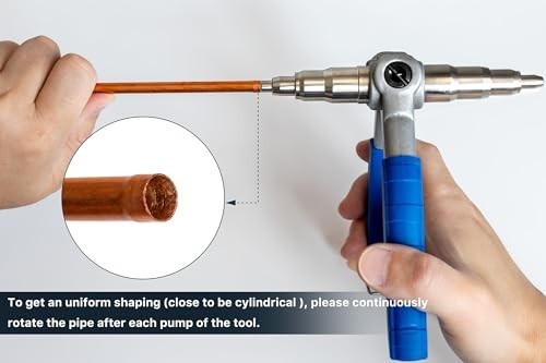 Copper Pipe Expander Tool - Handheld Swaging Tool for HVAC & Refrigeration Repai