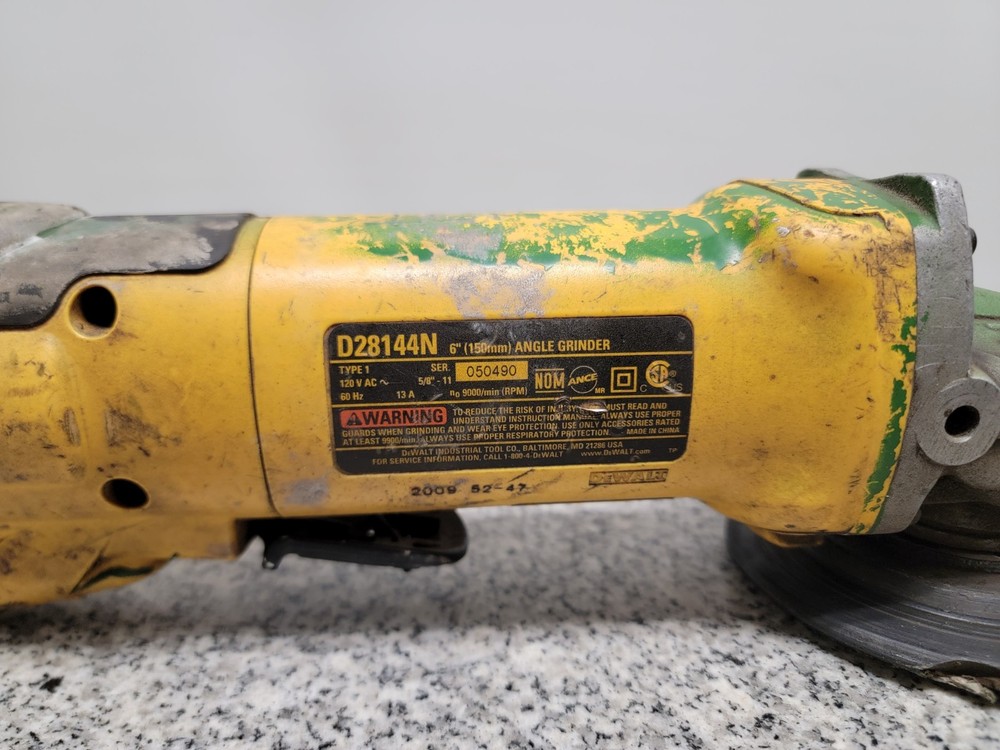 Dewalt D28144N - 6" 13 Amp Corded Angle Grinder