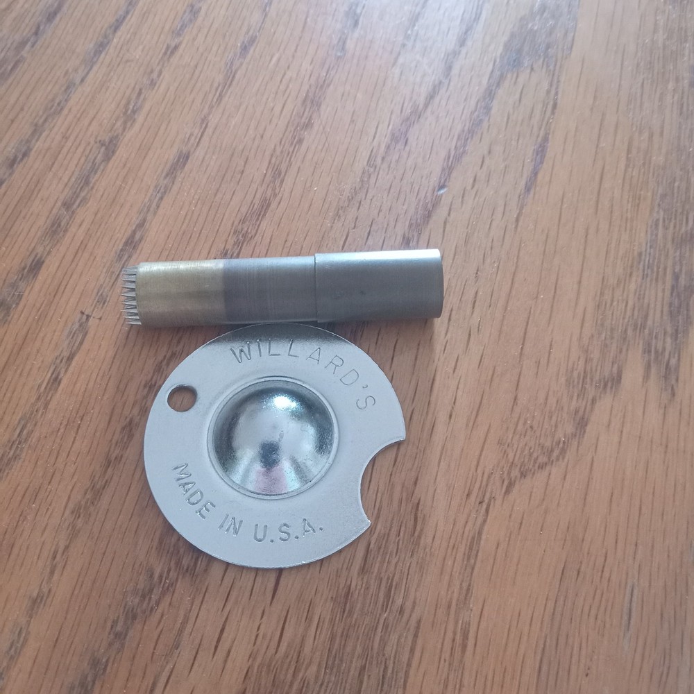 Pool Cue Tools Tip Tool Solid Brass, Williards Cue Shaper Nickel Radius USA