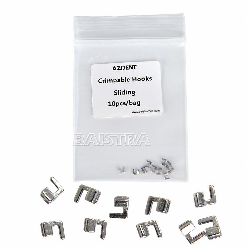 10 Model AZDENT Dental Orthodontic Crimpable Hook Stops Type 10pcs/pack