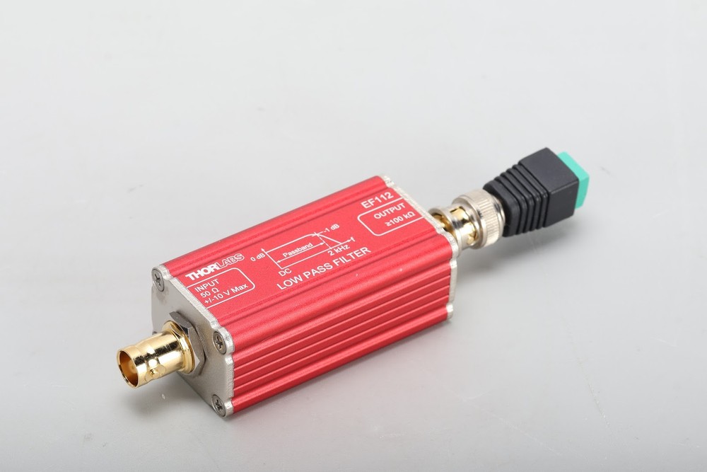 Thorlabs EF112 Low-Pass Electrical Filter With 2POS Terminal Block Adapter