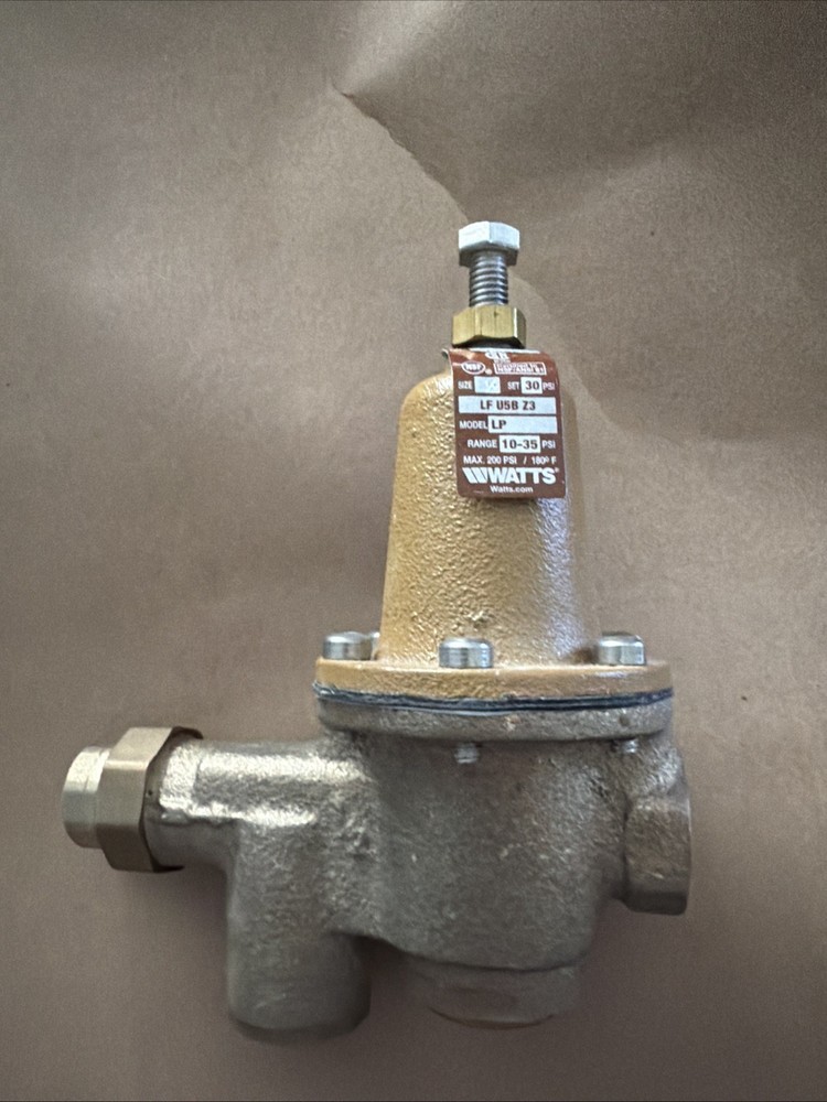 Watts 1/2 Lfu5b-Lp-Z3 Water Pressure Reducing Valve, 30 Psi