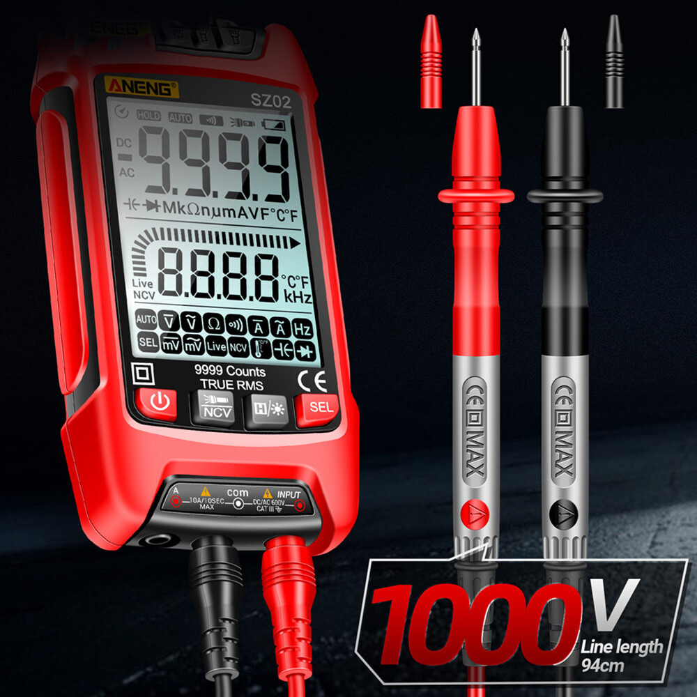 ANENG SZ02 Digital Multimeter Voltmeter Ammeter Resistance Transistor Meter Tool