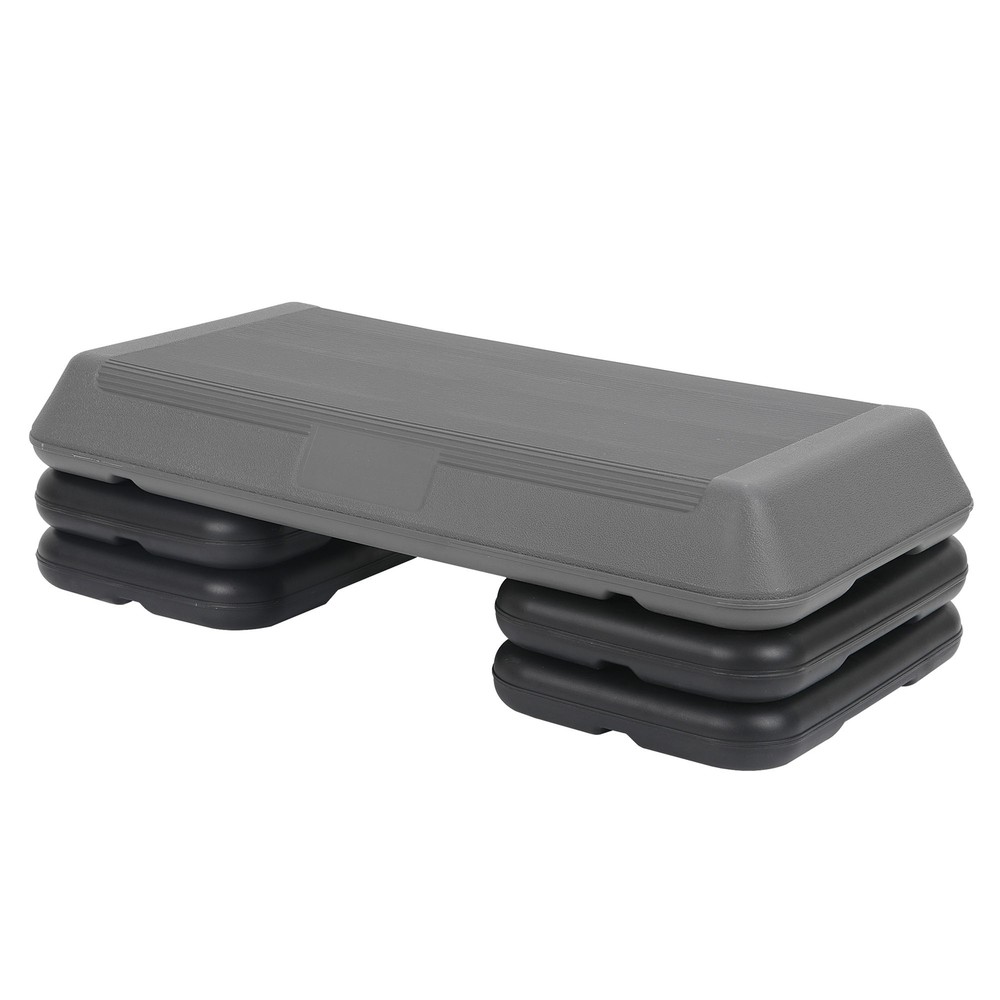Aerobic Step Trainer Adjustable Exercise Non-Slip Surface Platform Stepper 28"