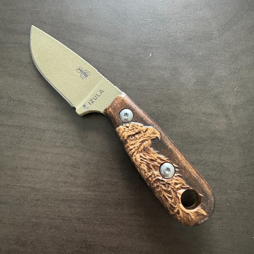 Eagle scales for ESEE Izula extended walnut (w/Hardware)