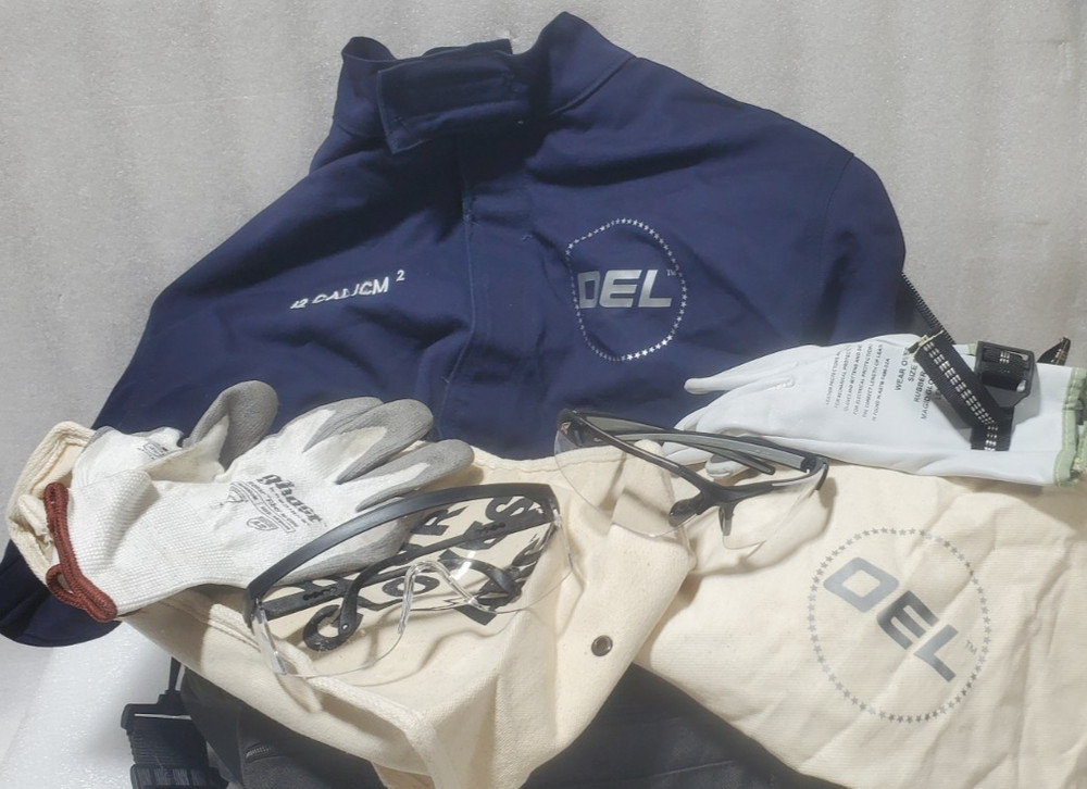 OEL Class 2 12 Cal Coverall HeadGear L Navy (Missing ARC PROTECTIVE FLASH GEAR)