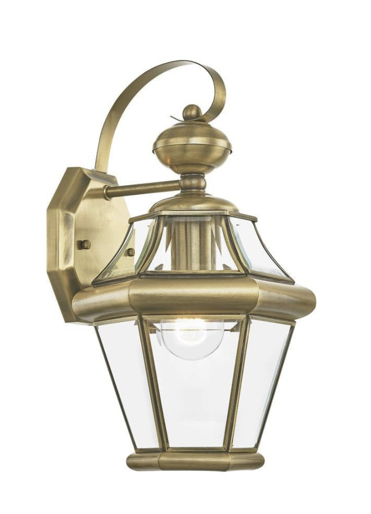 Georgetown 1 Light Outdoor Wall Lantern 15 Inch Tall by Livex - 2161
