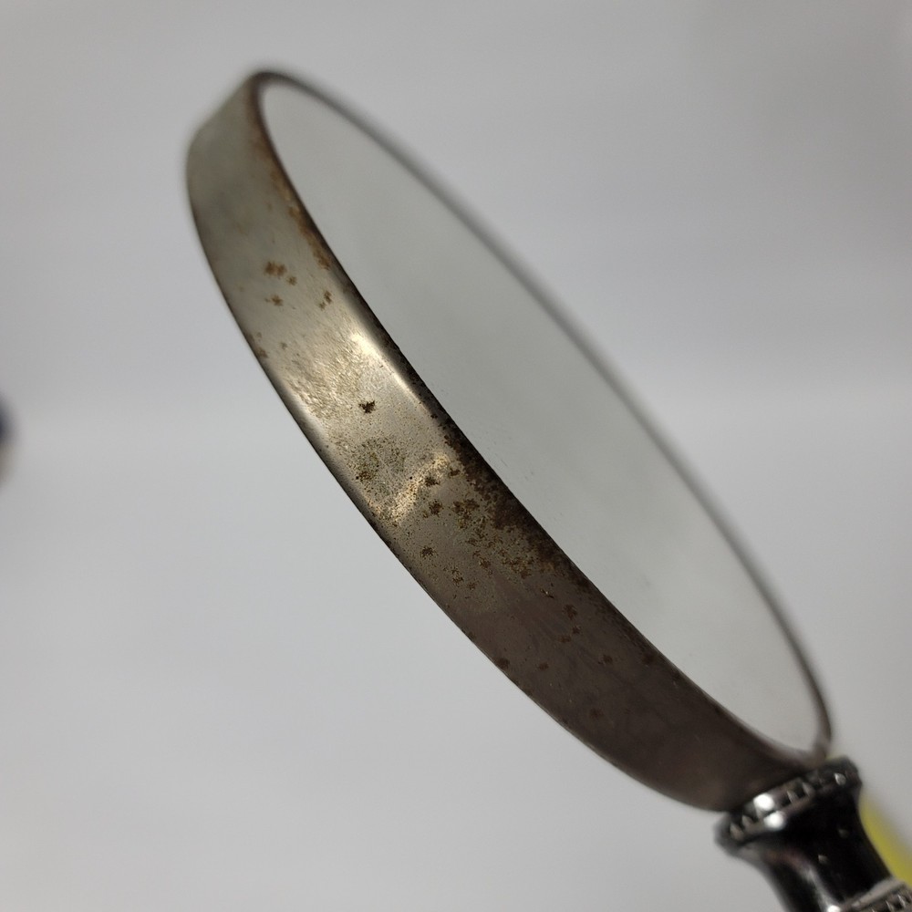 2 Sided Vanity Mirror Vintage Magnifying Handheld Mirror with Handle Double