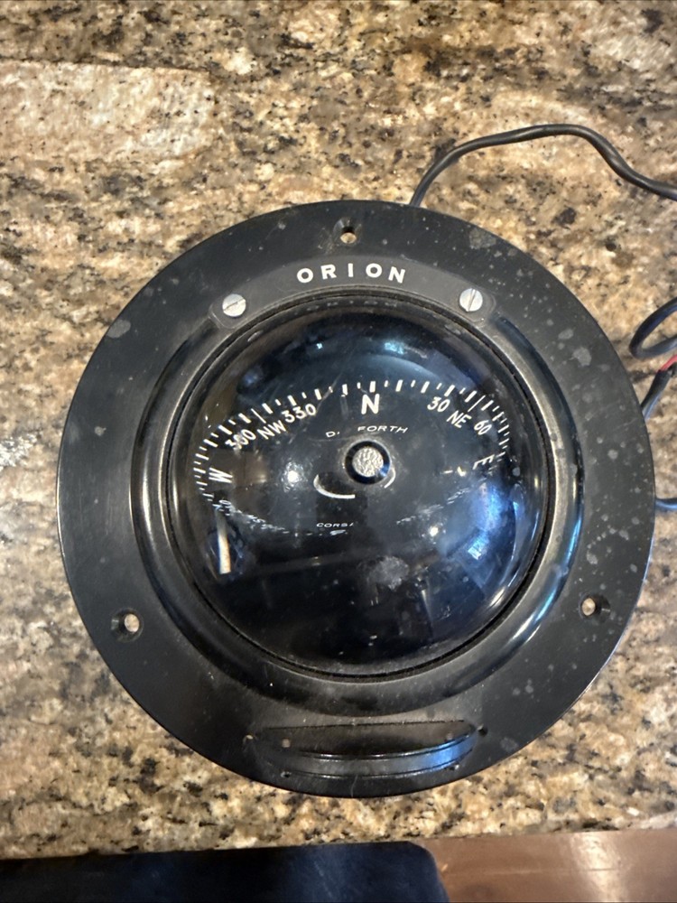 Vintage Danforth Constellation Compass 7" Boat, Sailing Hi Speed Navigation USA