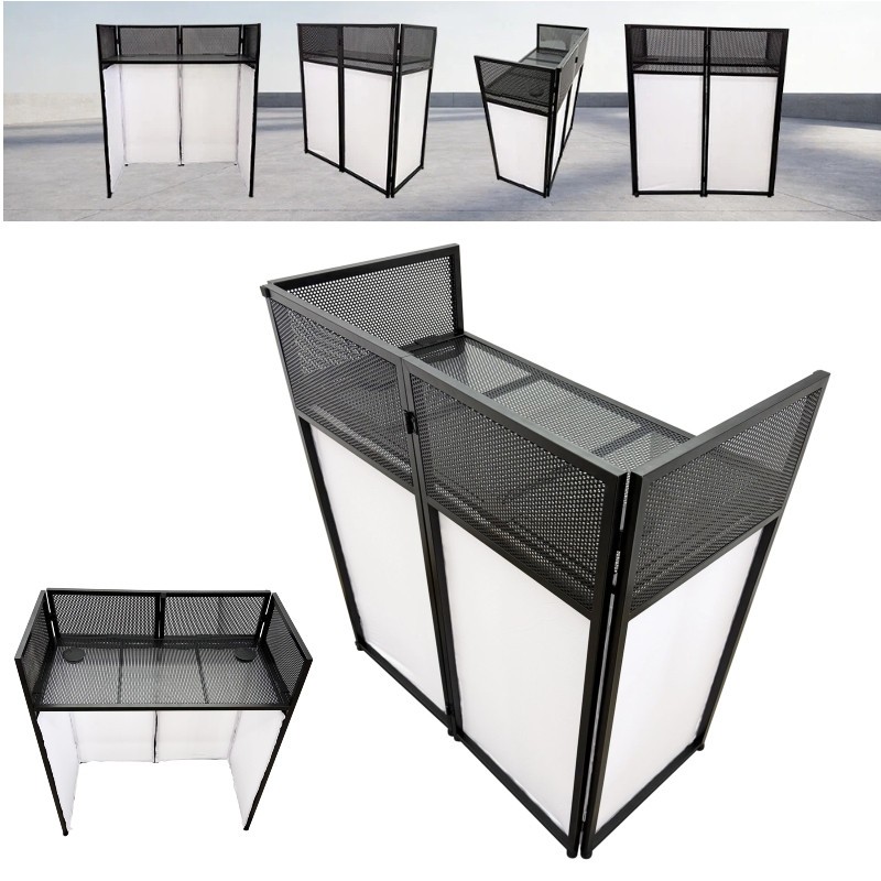 Portable Foldable DJ Table and Movable Disc Playing Table DJ Event Booth