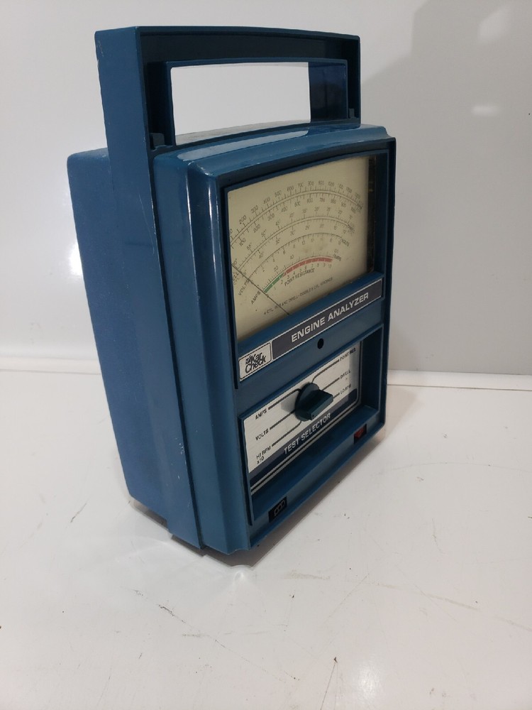 Vintage Kar Check Engine Analyzer Blue Untested