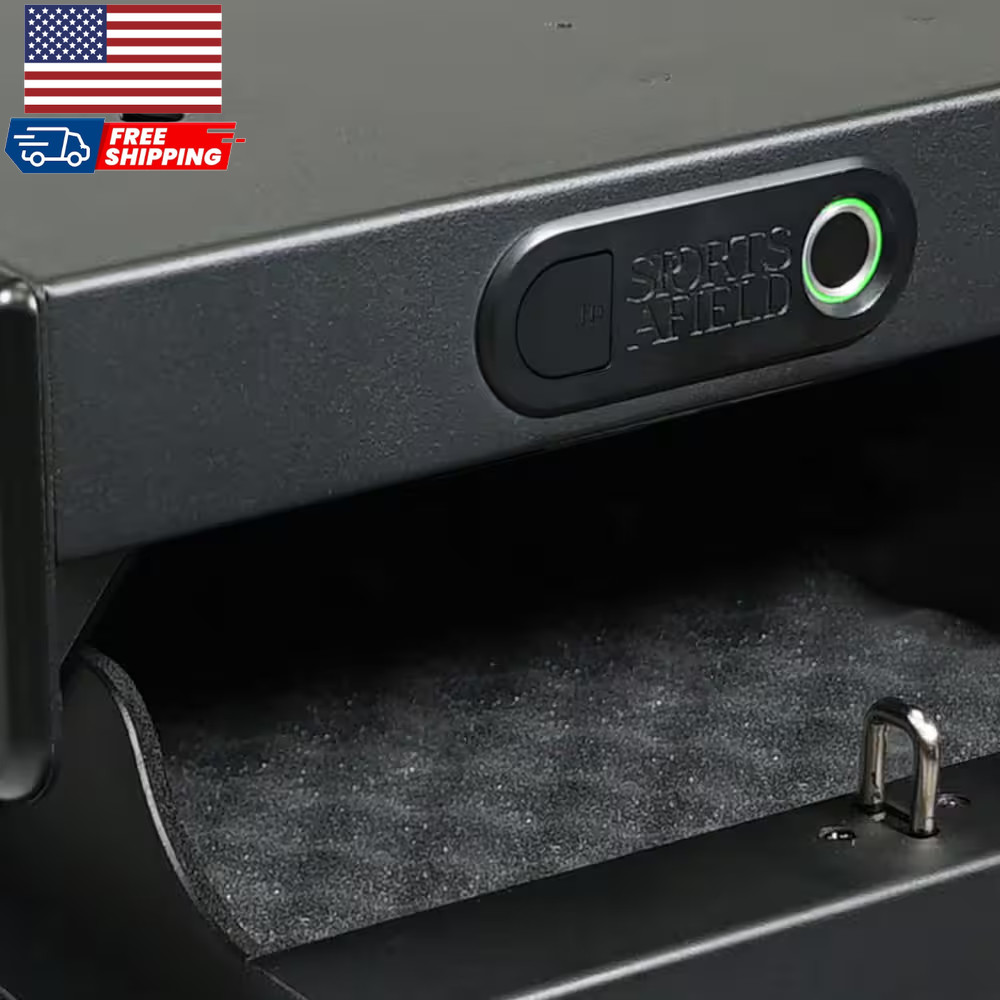 0.18 Cu Ft Quick Access Drop Action Security Vault with Biometric Lock